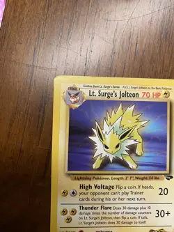 2x Lt. Surge's Jolteon - 28/132 - Pokemon Gym Challenge Unlimited Rare - WOTC NM - Image 3