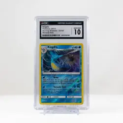 Pokemon Kingdra Reverse Holo #31 Burning Shadows 2017- CGC 10 GEM MIN - POP2 - Image 2