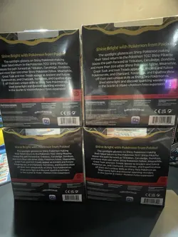 Pokemon Scarlet And Violet Paldean Fates Booster Bundle Lot Of 4 SEALED - Image 2