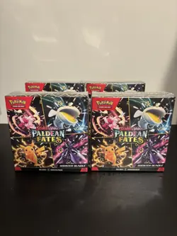 Pokemon Scarlet And Violet Paldean Fates Booster Bundle Lot Of 4 SEALED - Image 2