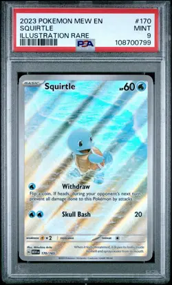 Squirtle IR PSA 9 2023 Scarlet & Violet 151 #170 Pokemon - Image 1
