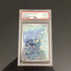 PSA Gem Mint 10 Horsea 067/064 IR 2024 Pokemon Shrouded Fable - Image 1