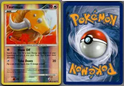 2009 Pokemon, Platinum, #98/127 Tauros Lv. 23, Reverse Holo Common - Image 1