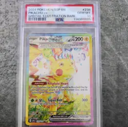 Pokemon Pikachu ex Surging Sparks Special Illustration Rare #238 PSA 10 Gem Mint - Image 1