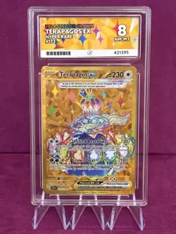 Pokemon TCG Terapagos EX Hyper Rare Stellar Crown 173/142 ACE 8 - Image 1