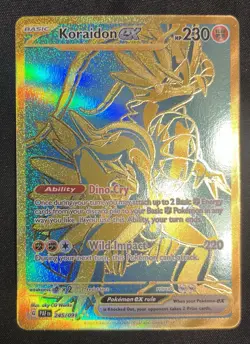 Pokemon Koraidon ex 245/091 Paldean Fates Gold Hyper Rare Holo NM - Image 1