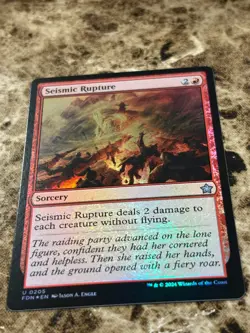 SEISMIC RUPTURE Magic the Gathering MTG Foundations Foil - Image 1