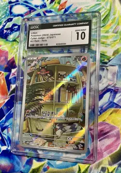 2024 Pokemon Litten Japanese Cyber Judge ART RARE 075/071 CGC 10 - Image 2