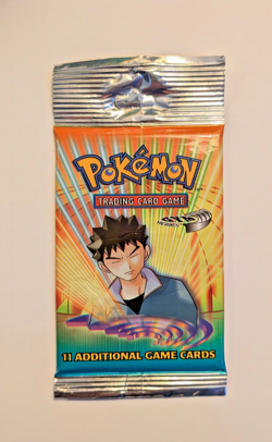 Pokemon Gym Heroes Long Tab Booster Pack - BROCK Art - Sealed Read - Image 1