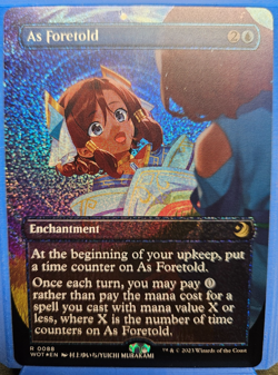 MTG - As Foretold - Wilds Of Eldraine R 0088 Anime Borderless Confetti Foil - NM - Image 1