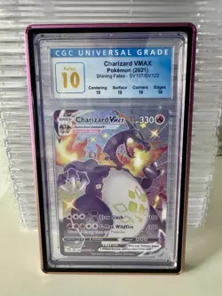Charizard VMAX SV107 Pokemon Shining Fates Full Art CGC PERFECT 10 - Image 1