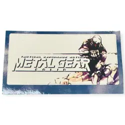 Sony PlayStation 1 PS1 Metal Gear Solid 1 Konami Official Memory Card Sticker - Image 1