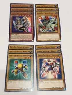 3x Magnet Warriors Playset - Valkyrion Alpha Beta Gamma YGLD-ENB01/11/12/13 Ygo - Image 1