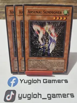 Yu-Gi-Oh Arsenal Summoner X3 DCR Unlimited Common Light Played - Image 1