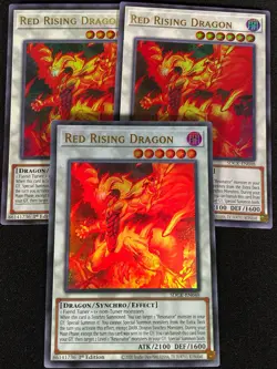 Yugioh Red Rising Dragon 1st SDCK-EN048 ULTRA x3 (NM) - Image 1