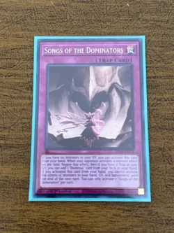 Yu-Gi-Oh! Songs Of The Dominators ALIN-EN078 Secret Rare - Image 1