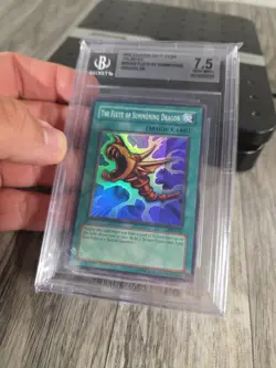 BGS 9 THE FLUTE OF SUMMONING DRAGON SDK-042 FOIL LINE MISPRINT YUGIOH 2002 KAIBA - Image 4