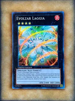 Yugioh Evolzar Laggia CT09-EN011 Super Rare Limited Edition LP - Image 1