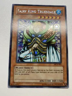 Yugioh Fairy King Truesdale Unlimited Secret Rare WC4-001 MP - Image 1