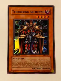 Yugioh TCG Terrorking Archfiend DCR-072 1st Edition Super Rare LP - Image 1