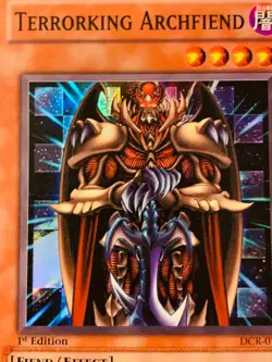 Yugioh TCG Terrorking Archfiend DCR-072 1st Edition Super Rare LP - Image 5