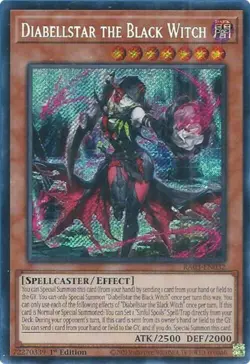 Yugioh! Diabellstar the Black Witch - RA03-EN032 - Secret Rare - 1st Edition Nea - Image 1