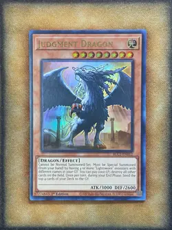 Yugioh Judgment Dragon BLC1-EN012 Ultra Rare 1st Ed GOLD NM - Image 1