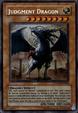 Judgment Dragon Unl Ed Original Secret LODT-EN026 Yu-Gi-Oh! - Image 1