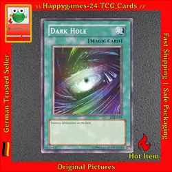 Dark Hole - Super Rare - YuGiOh! Karte TCG LOB-E041 /E38 - Image 1