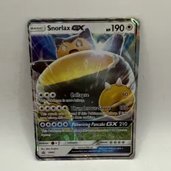 Pokemon TCG Snorlax GX SM Black Star Promo SM05 Promo HP DMG Card - Image 1