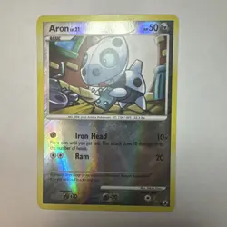 Aron LV.21 Rising Rivals 57/111 Reverse Holo Common TCG Pokemon Card - Image 1