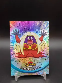 Jynx #124 Topps TV Animation Edition Rainbow Foil Blue Logo MP Pokemon Card - Image 1