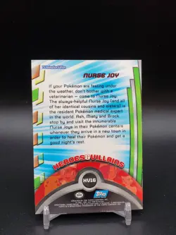 Nurse Joy HV16 Topps TV Animation Edition Rainbow Foil Blue Logo HP Pokemon Card - Image 2