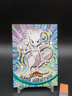 Mewtwo #150 Topps TV Animation Edition Blue Logo LP Pokemon Card - Image 1