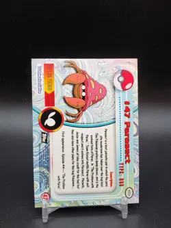 Parasect #47 Topps TV Animation Edition Rainbow Foil Black Logo MP Pokemon Card - Image 2