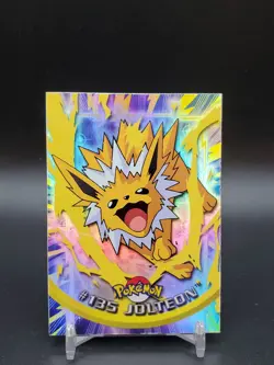 Jolteon #135 Topps TV Animation Edition Rainbow Foil Blue Logo HP Pokemon Card - Image 1