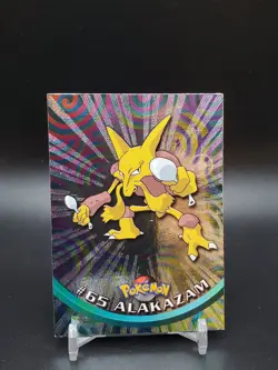 Alakazam #65 Topps TV Animation Edition Foil Black Logo MP Pokemon Card - Image 1