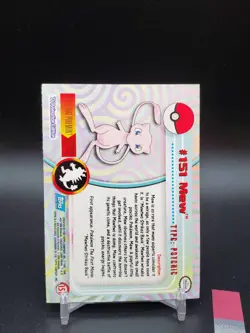 Mew #151 Topps TV Animation Edition Blue Logo DMG Pokemon Card - Image 2