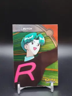 Butch HV10 Topps TV Animation Edition Silver Foil Blue Logo DMG Pokemon Card - Image 1