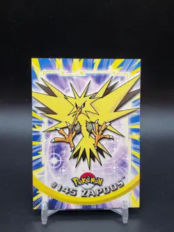Zapdos #145 Topps TV Animation Edition Blue Logo LP Pokemon Card - Image 1