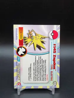 Zapdos #145 Topps TV Animation Edition Blue Logo LP Pokemon Card - Image 2