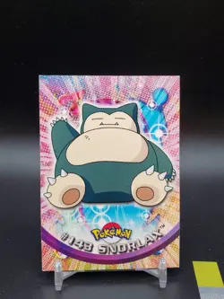Snorlax #143 Topps TV Animation Edition Blue Logo MP/LP Pokemon Card - Image 1