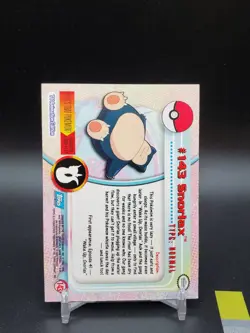Snorlax #143 Topps TV Animation Edition Blue Logo MP/LP Pokemon Card - Image 2