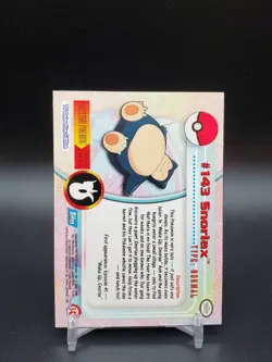 Snorlax #143 Topps TV Animation Edition Blue Logo LP Pokemon Card - Image 2