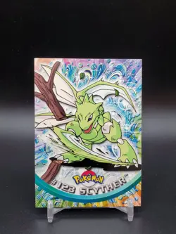 Scyther #123 Topps TV Animation Edition Blue Logo LP Pokemon Card - Image 1