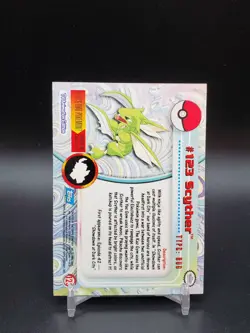 Scyther #123 Topps TV Animation Edition Blue Logo LP Pokemon Card - Image 2