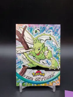 Scyther #123 Topps TV Animation Edition Blue Logo LP Pokemon Card - Image 1