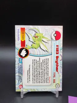 Scyther #123 Topps TV Animation Edition Blue Logo LP Pokemon Card - Image 2