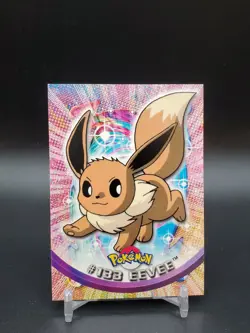 Eevee #133 Topps TV Animation Edition Blue Logo LP Pokemon Card - Image 1
