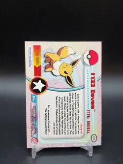 Eevee #133 Topps TV Animation Edition Blue Logo LP Pokemon Card - Image 2